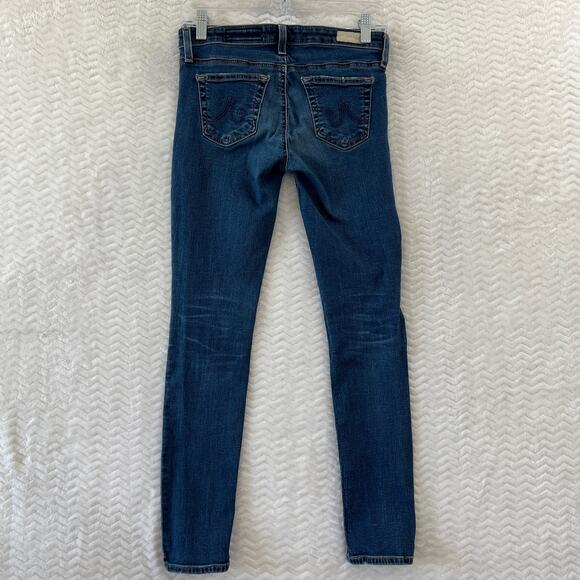AG Adriano Goldschmied The Legging Ankle Super Skinny Distressed Jeans Sz 25R - Picture 2 of 14